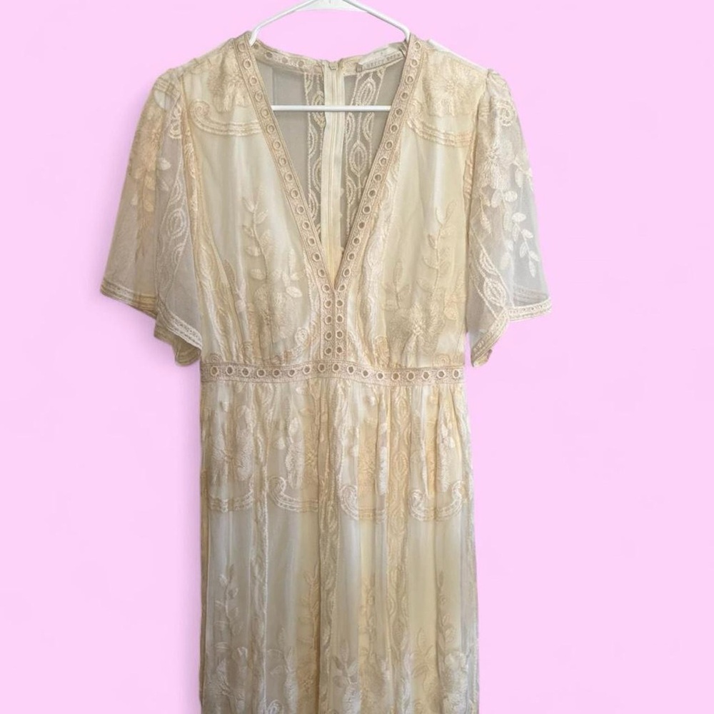 Cream Lace Dress